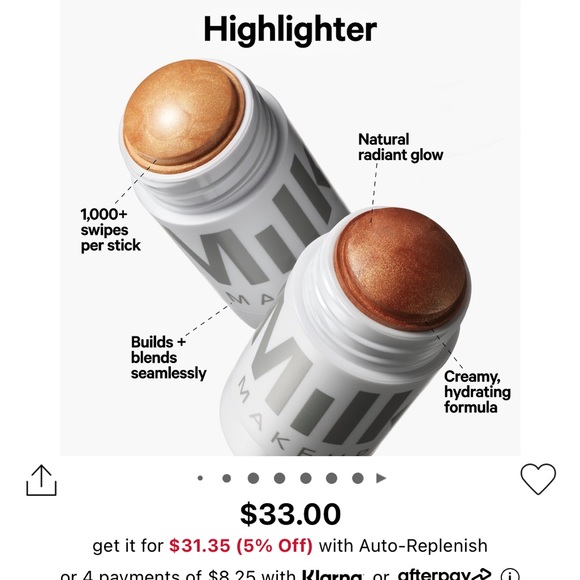 Brand new milk makeup highlighter in strobe - Picture 3 of 5